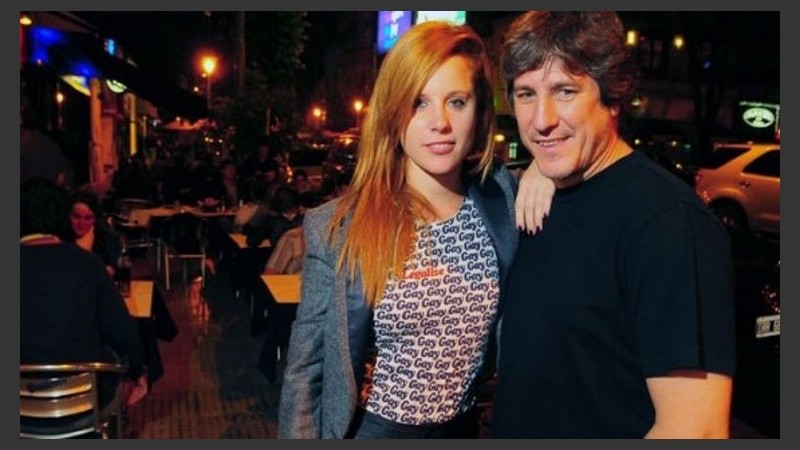 El ex vicepresidente junto a su ex novia.