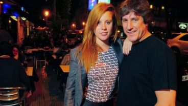 El ex vicepresidente junto a su ex novia.