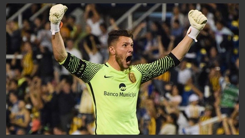 Ledesma festeja el momento más especial de su vida. 