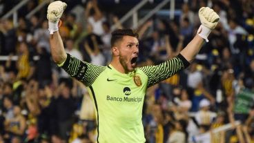 Ledesma festeja el momento más especial de su vida.