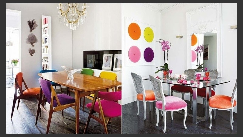 Una de las alternativas más populares, por su comodidad y la posibilidad de adaptarse a cualquier estilo decorativo con las sillas tapizadas.