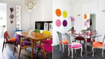 Una de las alternativas más populares, por su comodidad y la posibilidad de adaptarse a cualquier estilo decorativo con las sillas tapizadas.