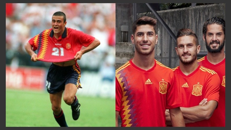 España vestirá el diseño del '94, en el que llegó a cuartos de final.