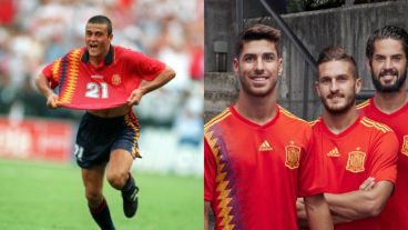 España vestirá el diseño del '94, en el que llegó a cuartos de final.