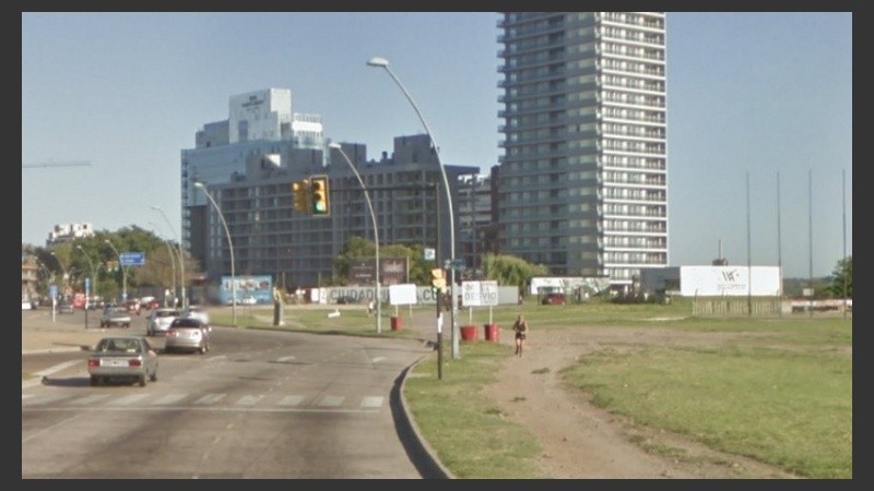 La zona por la que circulaba el vehículo al momento del piedrazo. 