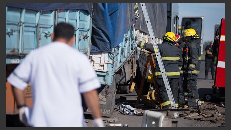 La colisión se produjo a la altura del kilómetro 256. 
