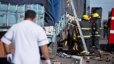 La colisión se produjo a la altura del kilómetro 256.