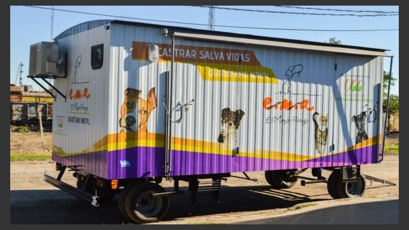 El quirófano móvil de Villa Gobernador Gálvez.