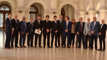 Los fiscales que se reunieron en Córdoba y entre ellos Baclini.