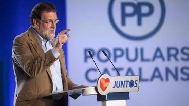 Rajoy apoyó a sus candidatos en Cataluña.