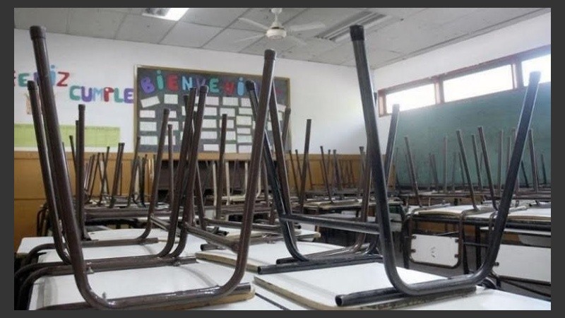 Aulas vacías este miércoles en la provincia.