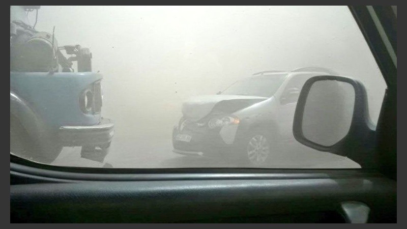 Por la falta de visibilidad, hubo un choque entre Carcarañá y Casilda.