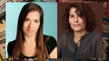 Las periodistas y escritoras Ingrid Beck y Paula Rodríguez.