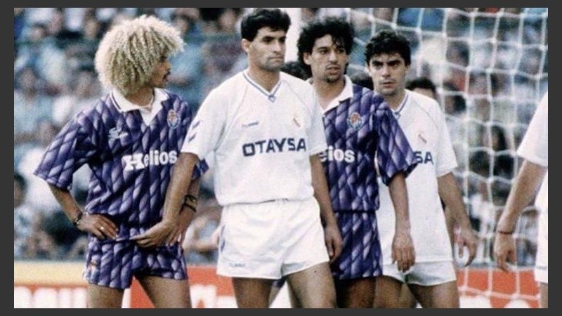 El recordado momento entre Valderrama y Michel. 