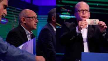 Cantard y Contigiani durante el debate por El Tres.