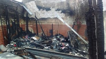 Así quedó el lugar tras el incendio, una imagen que habla por si sola.