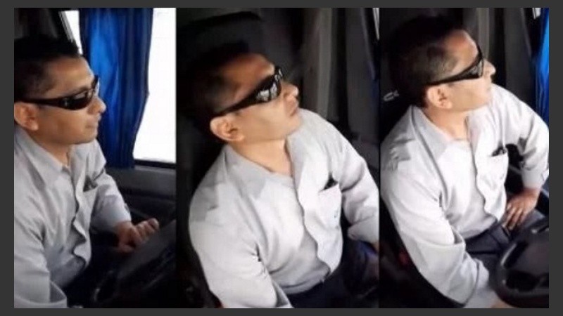 Al saberse descubierto, el chofer Carlos Ibañez frenó y pidió a los pasajeros que bajaran del micro.