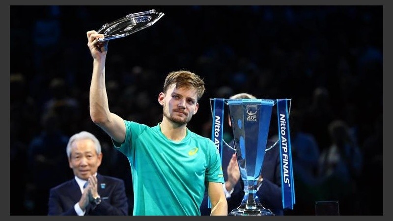 El búlgaro al recibir el premio este domingo.