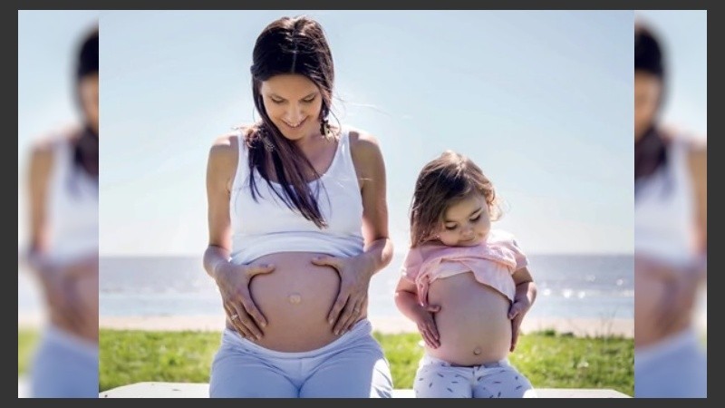 Ileana tiene una panza de 31 semanas.