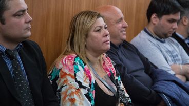 Lorena Verdún, madre de los hijos de Cantero, este martes en el juicio.