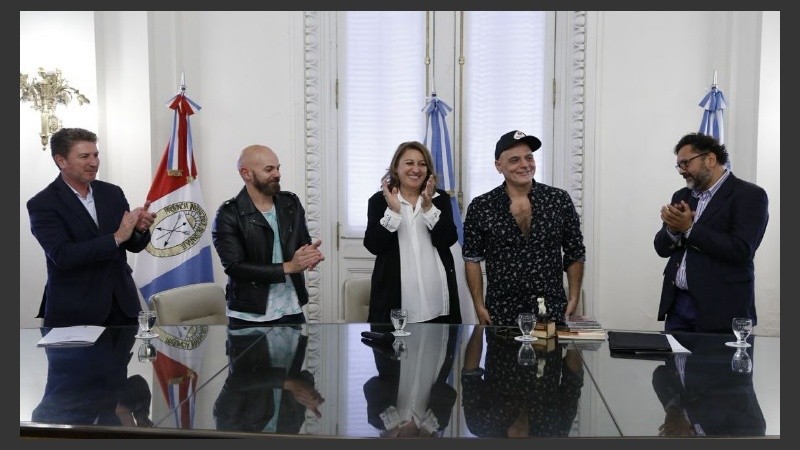 Zeta Bosio, junto a Fernando Montemurro, su compañero en el nuevo desafío.