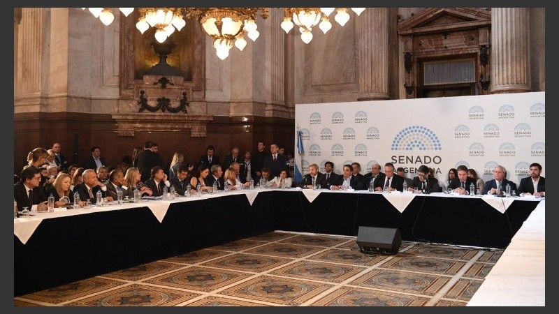 La reunión de comisiones de este jueves.