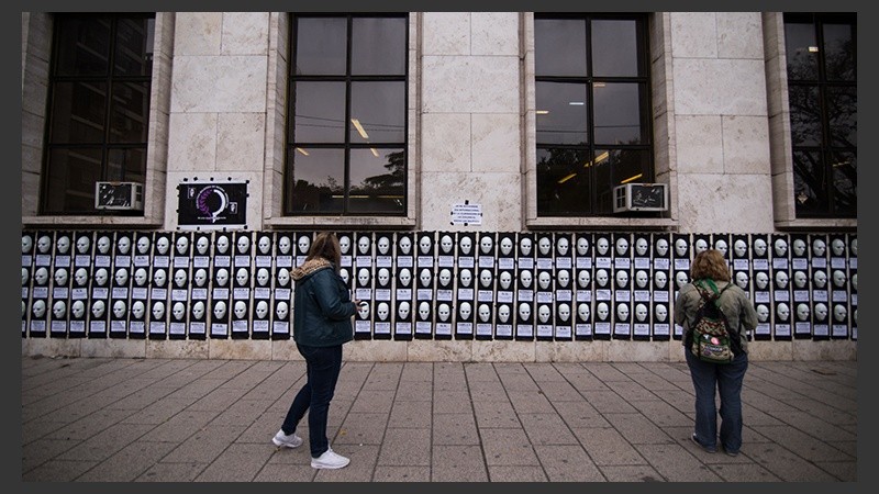 La intervención en las paredes de Tribunales.