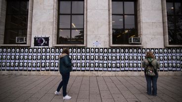 La intervención en las paredes de Tribunales.