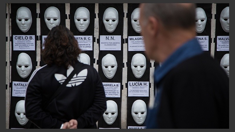 La intervención en las paredes de Tribunales.