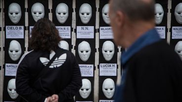 La intervención en las paredes de Tribunales.