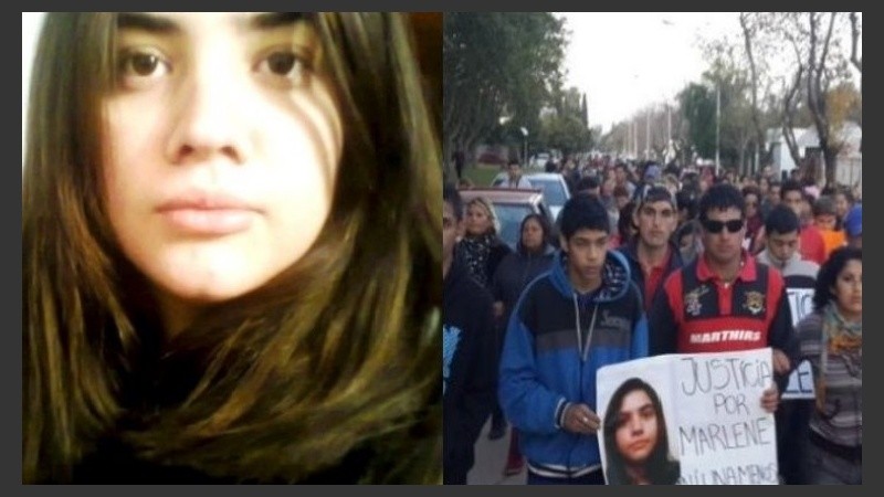 Oliveros marchó en reitreradas oportunidades pidiendo justicia por Marlene.