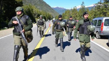 Prefectura disparó con balas de plomo contra los integrantes de la comunidad mapuche.