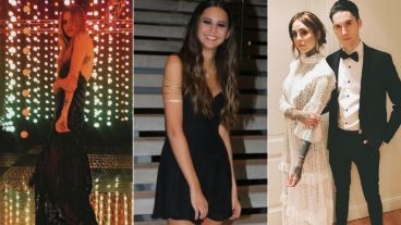 Micaela, Candelaria y Francisco, lookeados para el cumpleaños de Juanita Tinelli (centro).