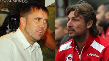 El Chacho y el Gringo, con chances de volver a calzarse el buzo de técnico.