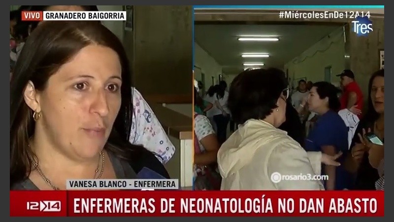 Enfermeras realizaron una asamblea para pedir soluciones.