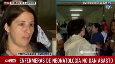 Enfermeras realizaron una asamblea para pedir soluciones.