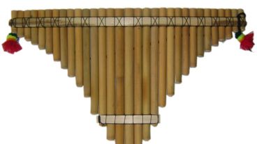 Entre los instrumentos diseñados figuran las “antaras”, que provienen de la familia de los sikus.