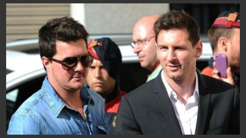 Leo y su hermano Matías. 