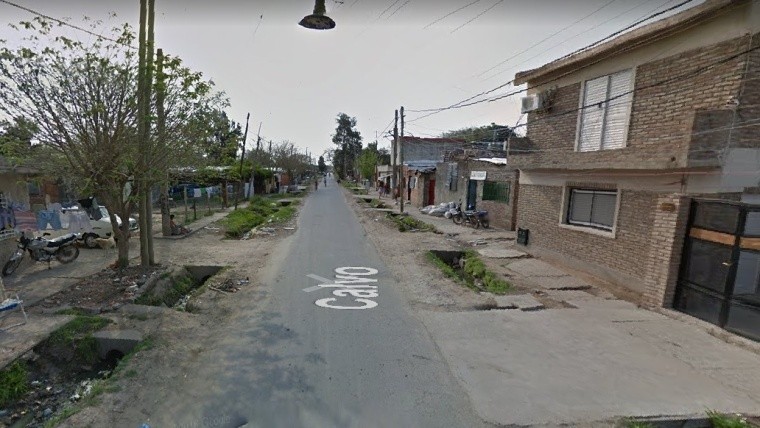 La zona de Calvo al 1300, donde fue secuestrada la víctima. 