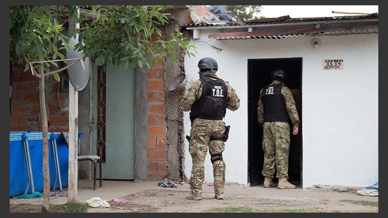 Un gran despliegue policial en el sur. 