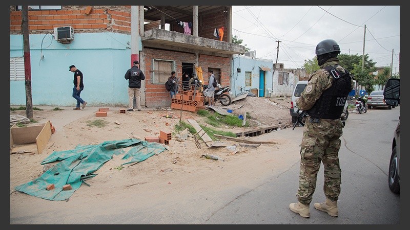 Un gran despliegue policial en el sur. 