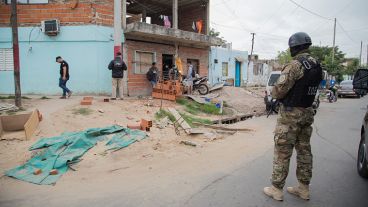 Un gran despliegue policial en el sur.