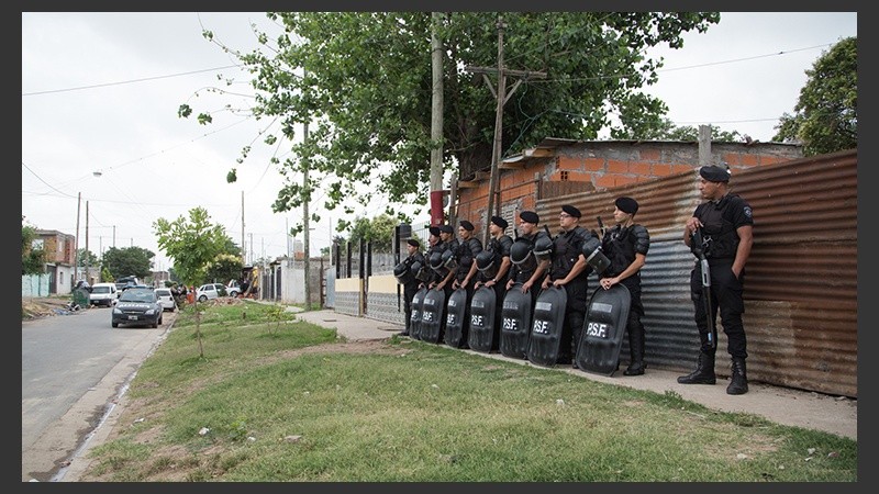 Un gran despliegue policial en el sur. 