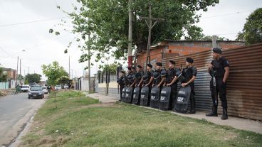 Un gran despliegue policial en el sur.