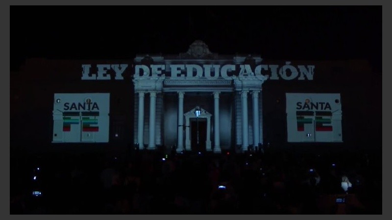 El acto de presentación de la ley de Educación.