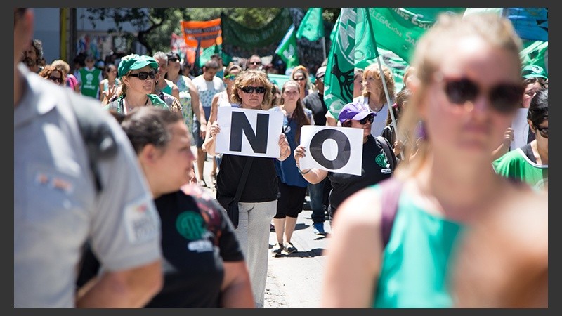 La movilización fue contra las reformas que impulsa el Ejecutivo nacional.