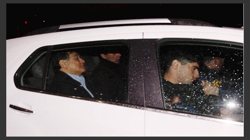 El momento de la detención de Zannini. 