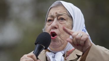 La titular de Madres de Plaza de Mayo, Hebe de Bonafini.