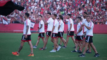 Banderas y mucho fervor en el Parque.
