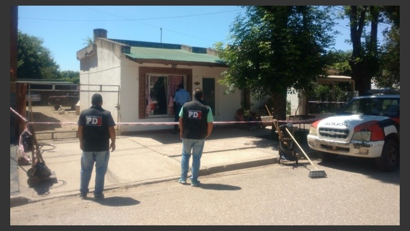 La casa en la que fue hallado el cadáver. 